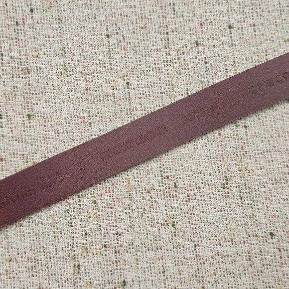 Another Line Belt Genuine Leather Brown Skinny Waistband Ladies Belt size S 30 main image 11